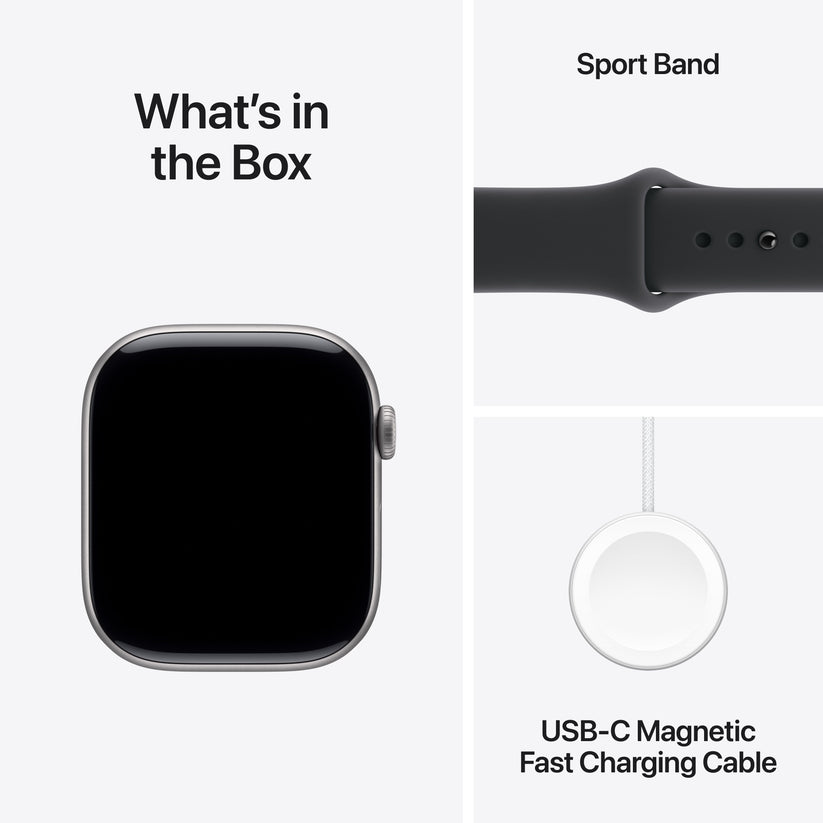 Apple Watch Series 11 GPS 46mm Space Grey Aluminium Case with Black Sport Band - S/M - iSTYLE RS