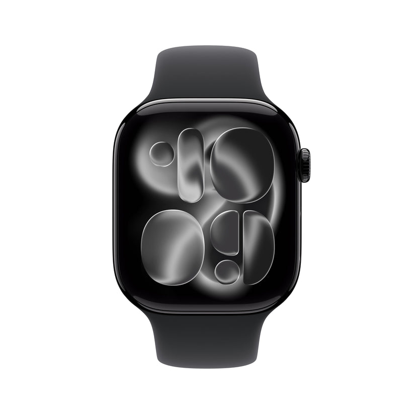 Apple Watch Series 11 GPS + Cellular 46mm Jet Black Aluminium Case with Black Sport Band - S/M - iSTYLE.rs