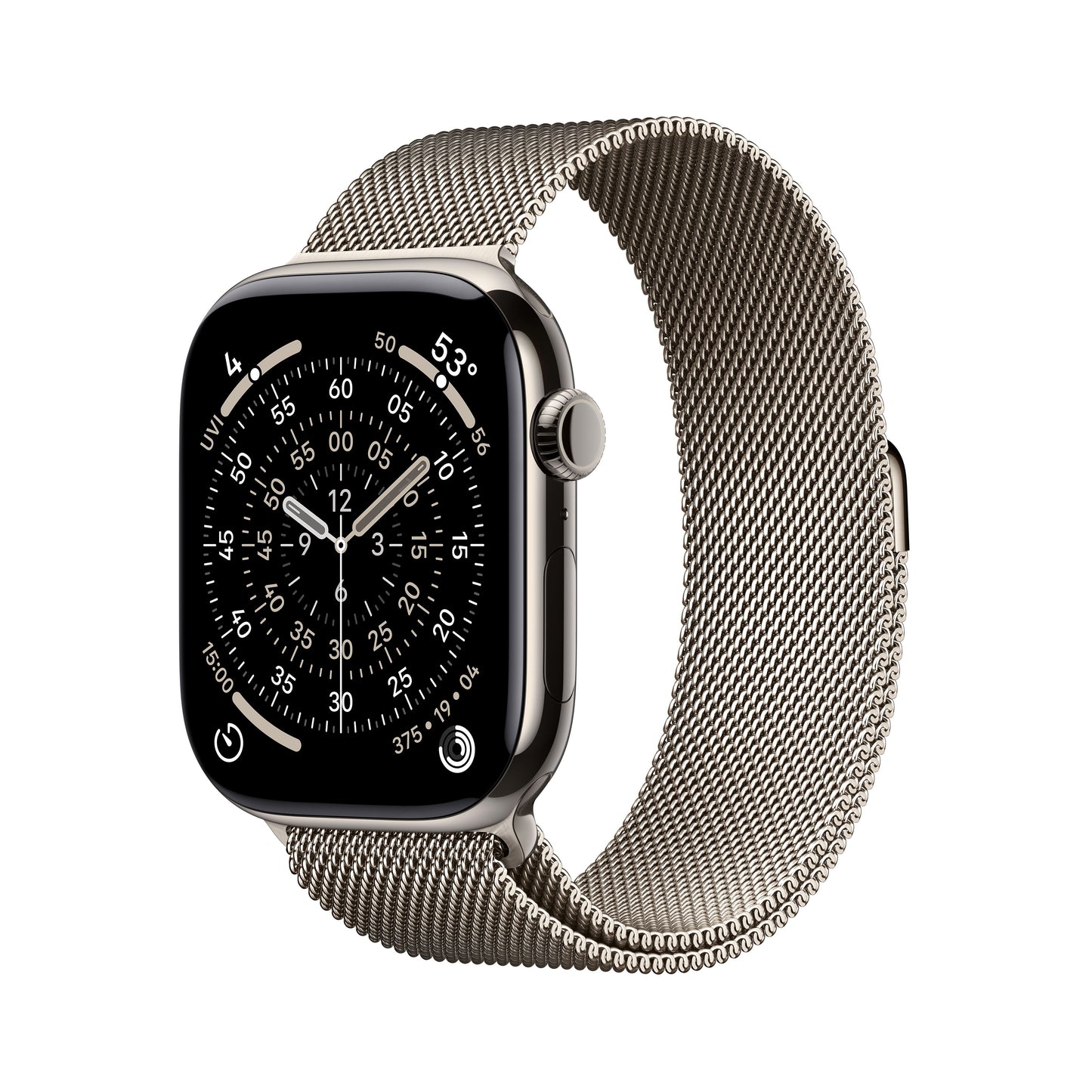 Apple Watch Series 11 GPS + Cellular 46mm Natural Titanium Case with Natural Milanese Loop - S/M - iSTYLE.rs