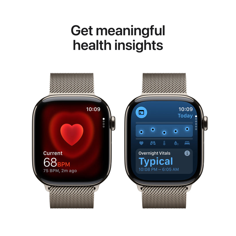 Apple Watch Series 11 GPS + Cellular 46mm Natural Titanium Case with Natural Milanese Loop - S/M - iSTYLE.rs