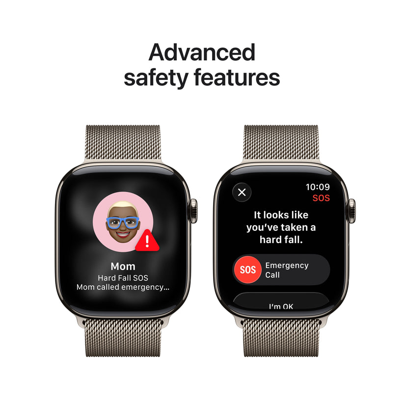 Apple Watch Series 11 GPS + Cellular 46mm Natural Titanium Case with Natural Milanese Loop - M/L - iSTYLE.rs
