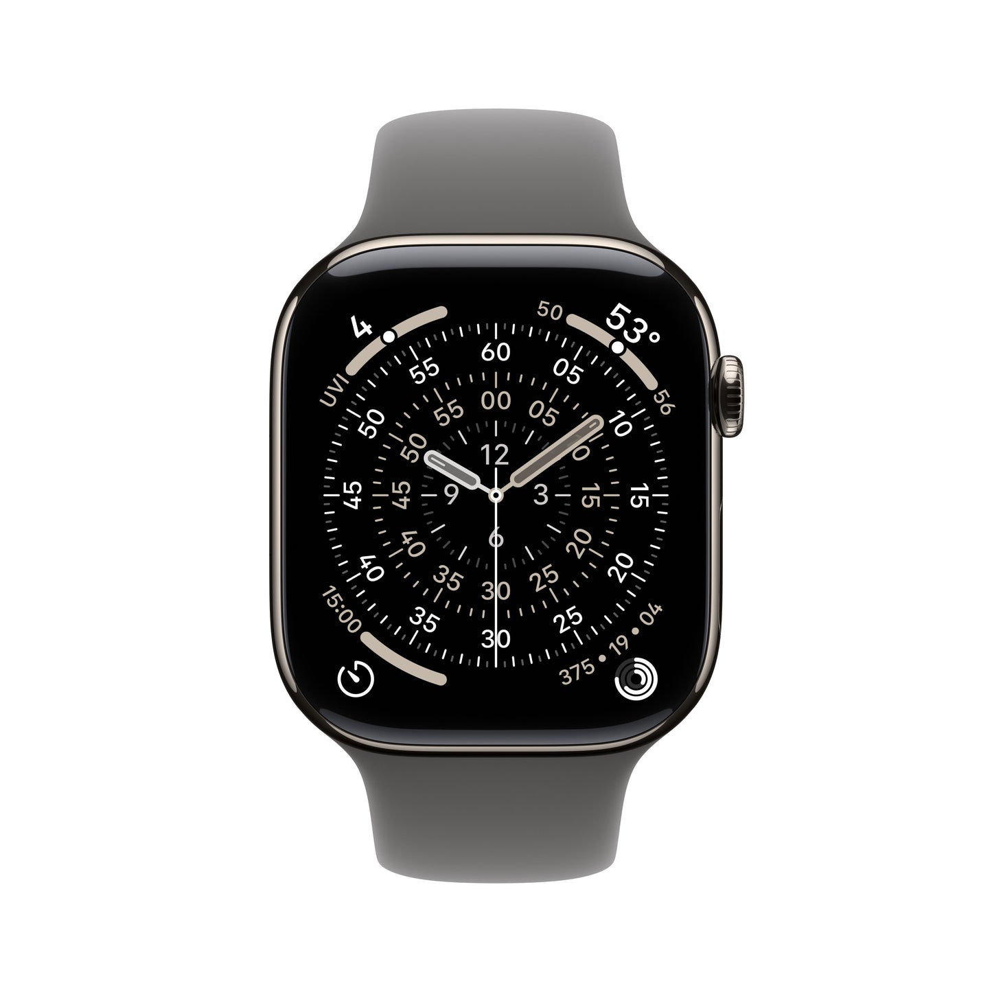 Apple Watch Series 11 GPS + Cellular 46mm Natural Titanium Case with Stone Grey Sport Band - M/L - iSTYLE.rs