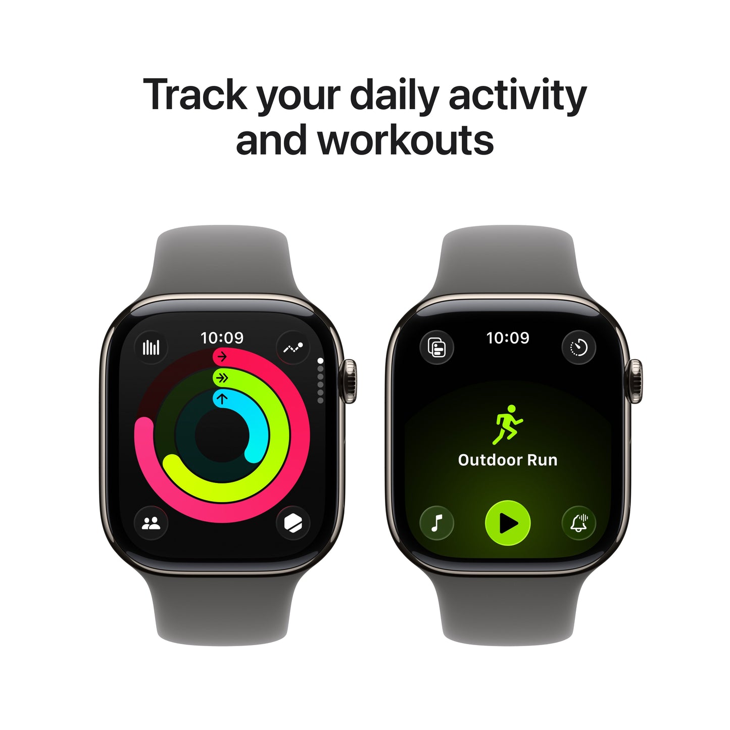Apple Watch Series 11 GPS + Cellular 46mm Natural Titanium Case with Stone Grey Sport Band - M/L - iSTYLE.rs