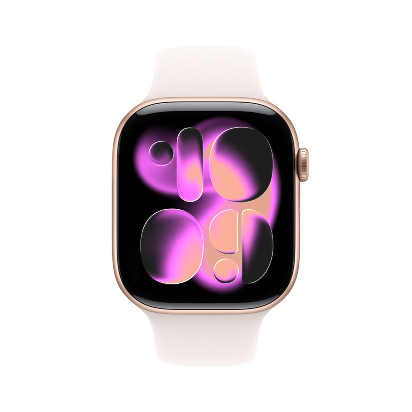 Apple Watch Series 11 GPS + Cellular 46mm Rose Gold Aluminium Case with Light Blush Sport Band - S/M - iSTYLE.rs