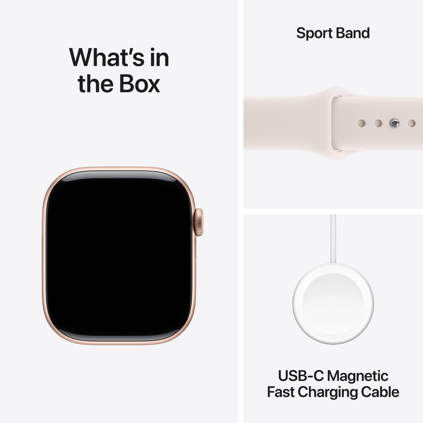Apple Watch Series 11 GPS + Cellular 46mm Rose Gold Aluminium Case with Light Blush Sport Band - S/M - iSTYLE.rs