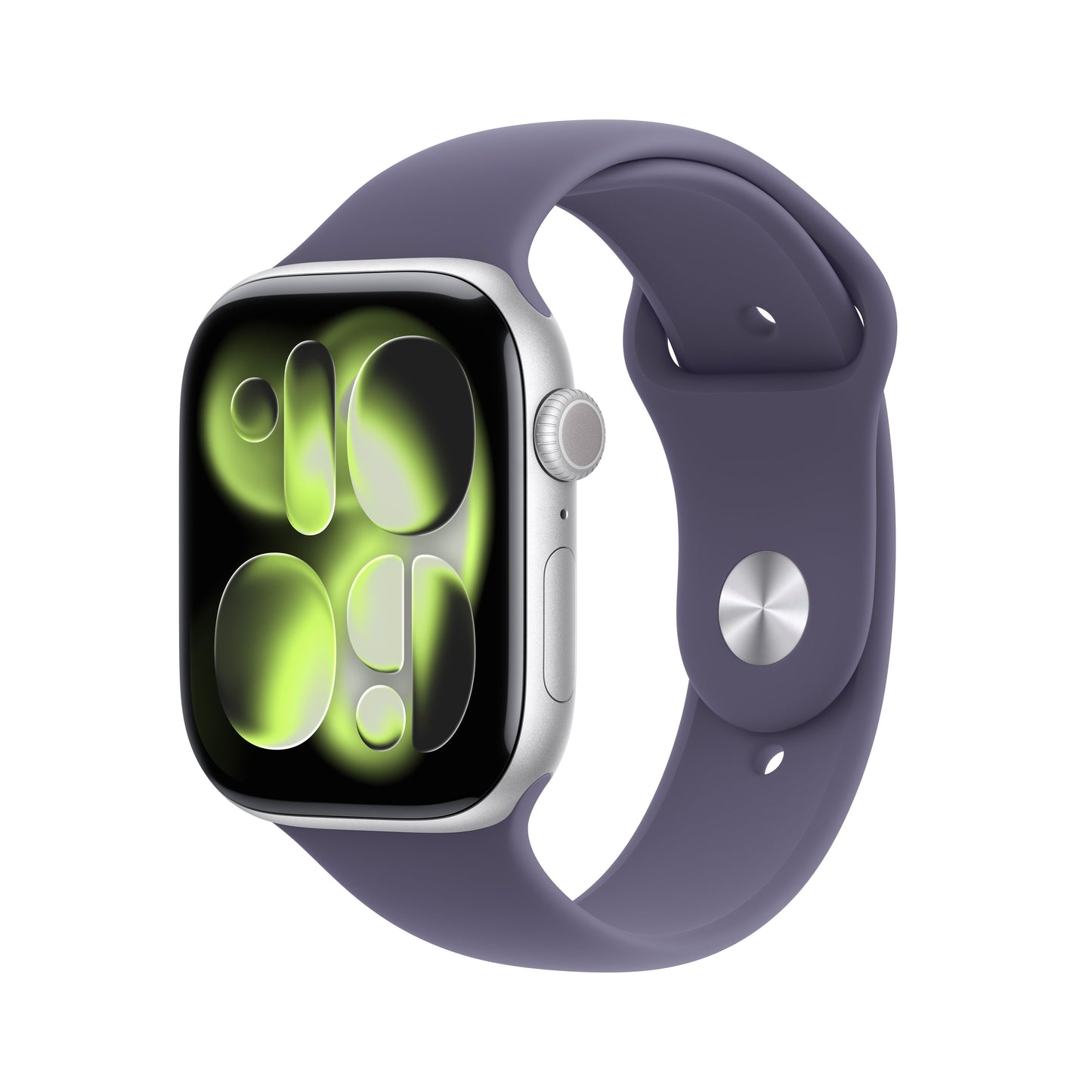 Apple Watch Series 11 GPS + Cellular 46mm Silver Aluminium Case with Purple Fog Sport Band - M/L - iSTYLE.rs