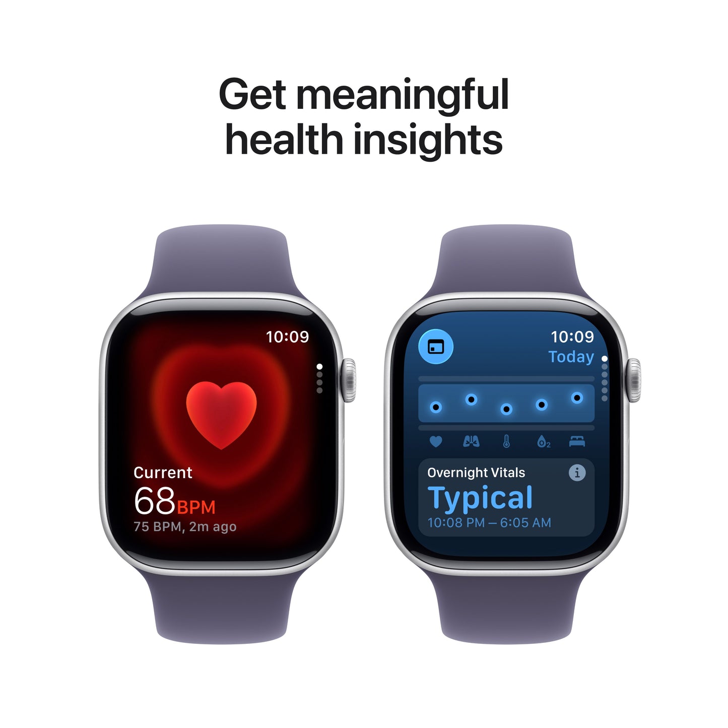 Apple Watch Series 11 GPS + Cellular 46mm Silver Aluminium Case with Purple Fog Sport Band - M/L - iSTYLE.rs