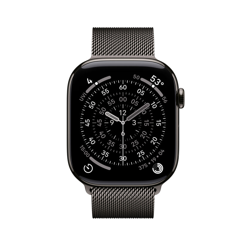 Apple Watch Series 11 GPS + Cellular 46mm Slate Titanium Case with Slate Milanese Loop - M/L - iSTYLE.rs