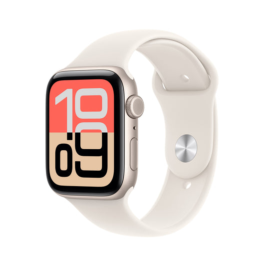 Apple Watch SE 3 GPS + Cellular 44mm Starlight Aluminium Case with Starlight Sport Band - M/L - iSTYLE.rs