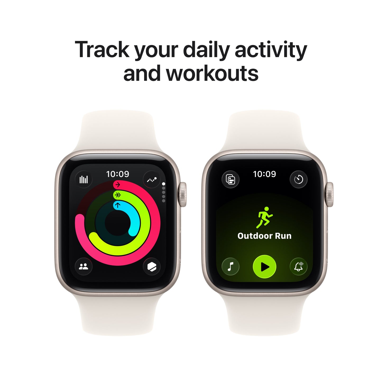 Apple Watch SE 3 GPS + Cellular 44mm Starlight Aluminium Case with Starlight Sport Band - S/M - iSTYLE.rs