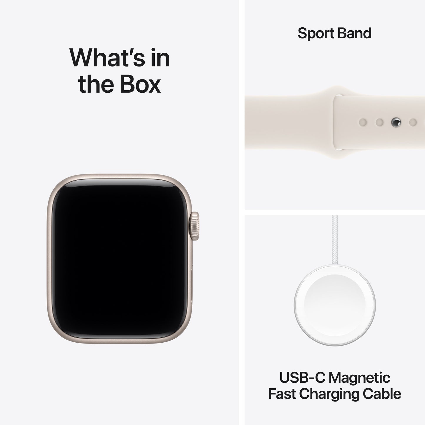 Apple Watch SE 3 GPS + Cellular 44mm Starlight Aluminium Case with Starlight Sport Band - M/L - iSTYLE.rs