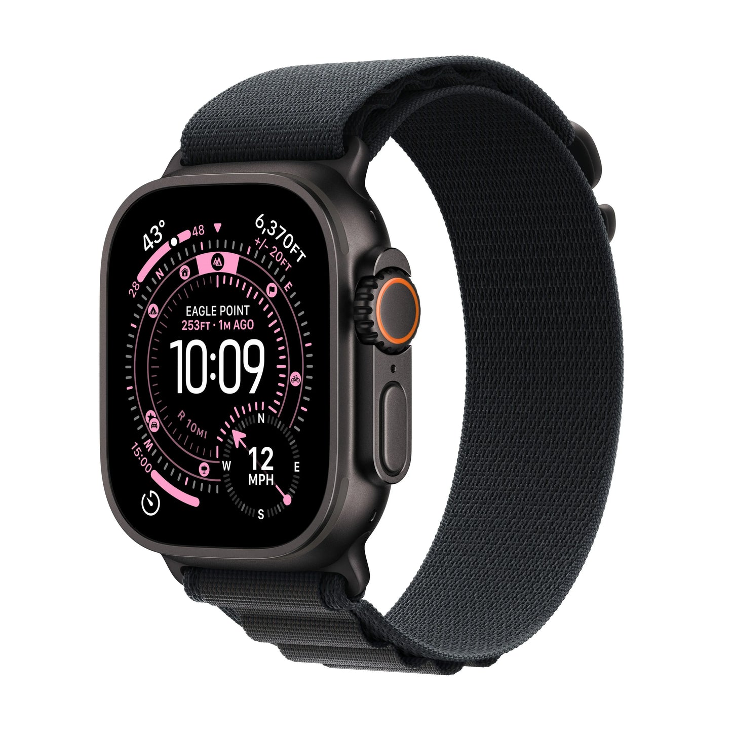 Apple Watch Ultra 3 GPS + Cellular 49mm Black Titanium Case with Black Alpine Loop - Small - iSTYLE RS