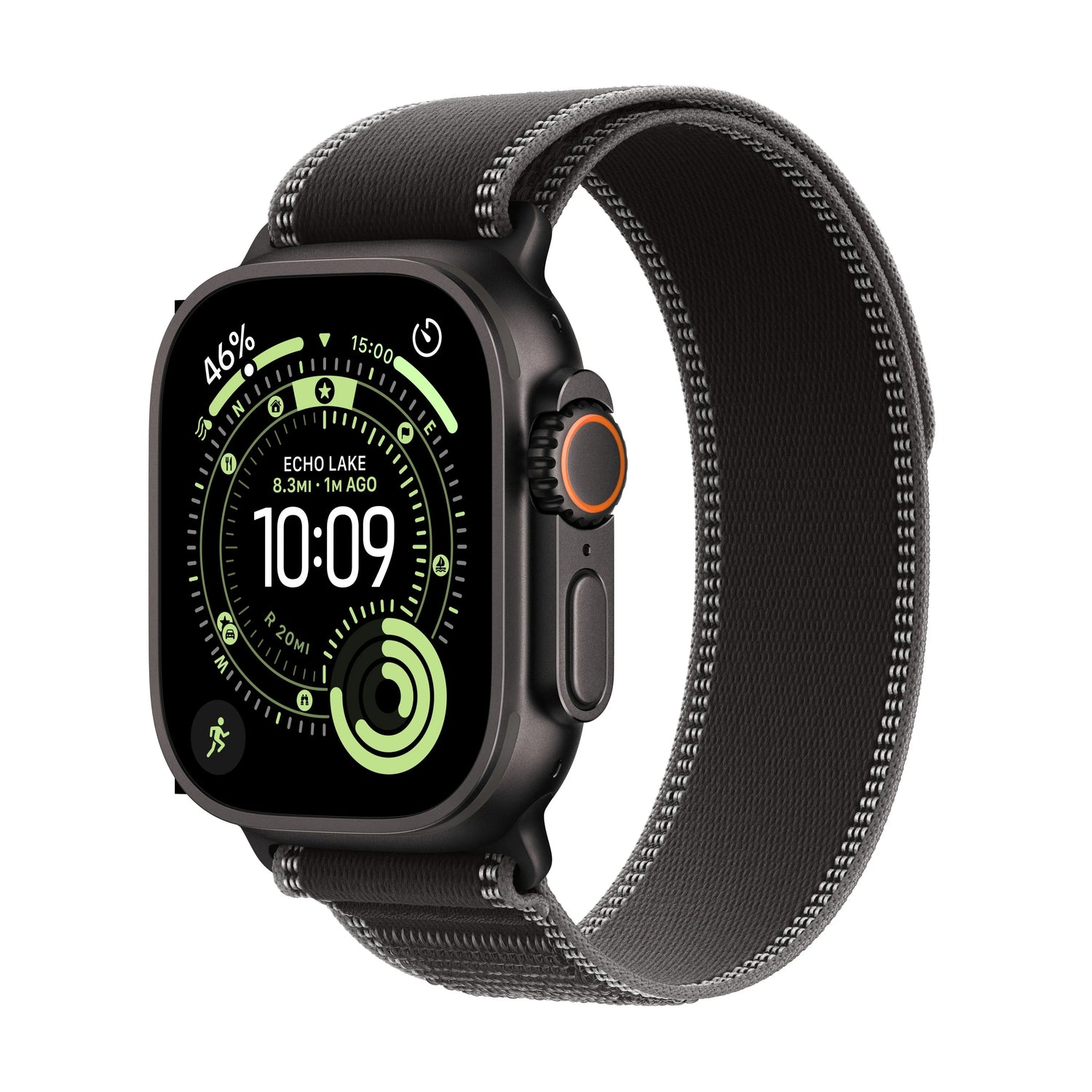 Apple Watch Ultra 3 GPS + Cellular 49mm Black Titanium Case with Black/Charcoal Trail Loop - M/L - iSTYLE RS