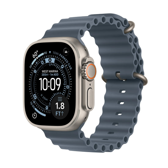 Apple Watch Ultra 3 GPS + Cellular 49mm Natural Titanium Case with Anchor Blue Ocean Band (Copy) - iSTYLE.rs