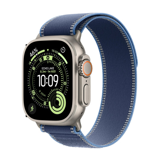 Apple Watch Ultra 3 GPS + Cellular 49mm Natural Titanium Case with Blue/Bright Blue Trail Loop - S/M - iSTYLE RS
