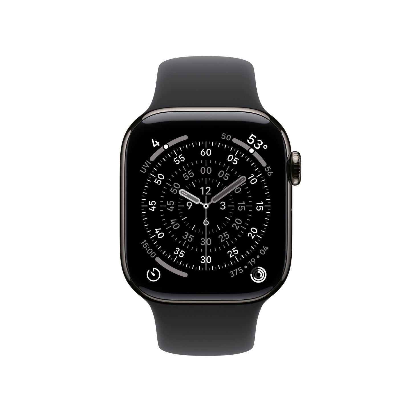 Apple Watch Series 11 GPS + Cellular 42mm Slate Titanium Case with Black Sport Band - S/M - iSTYLE.rs