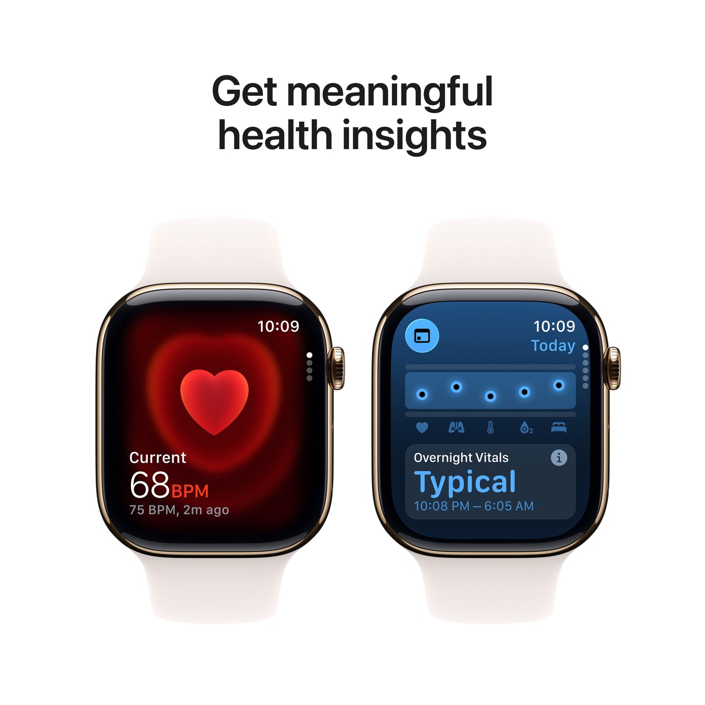 Apple Watch Series 11 GPS + Cellular 46mm Gold Titanium Case with Light Blush Sport Band - S/M - iSTYLE.rs