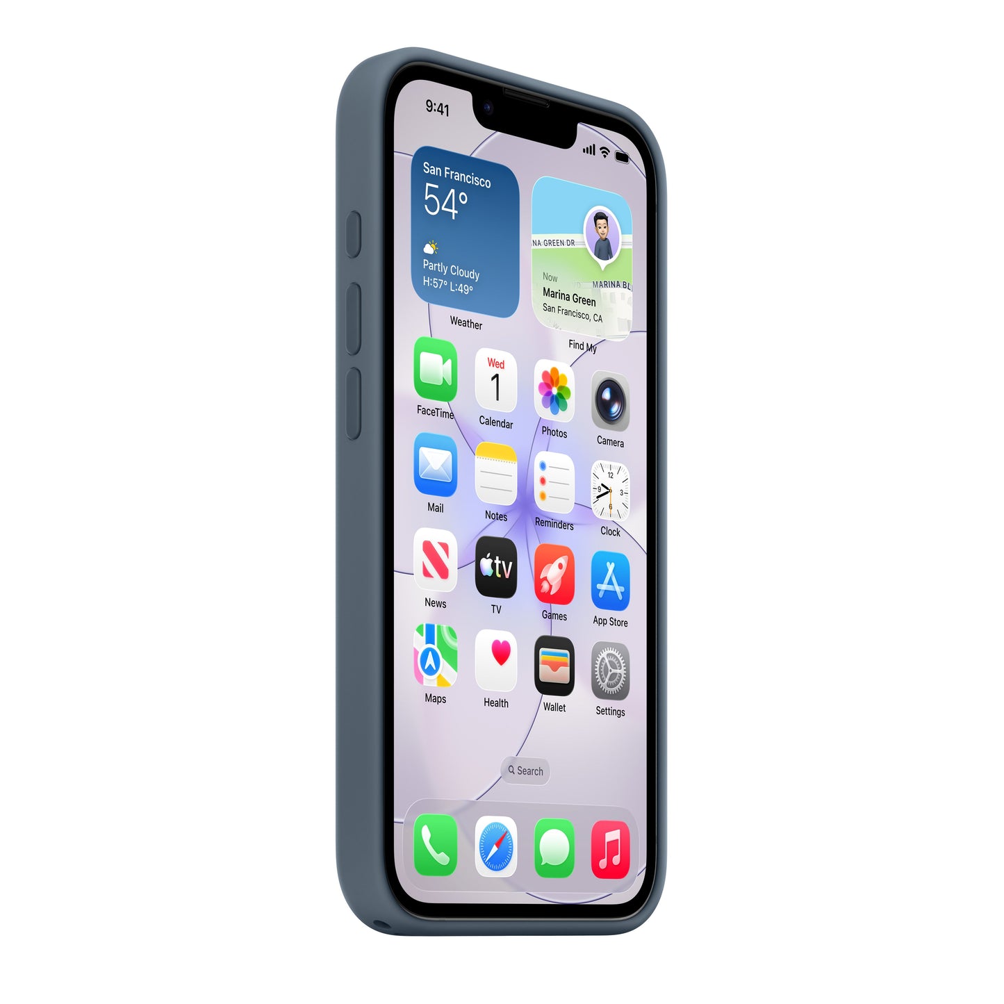 iPhone 17e Silicone Case with MagSafe – Anchor Blue - iSTYLE.rs