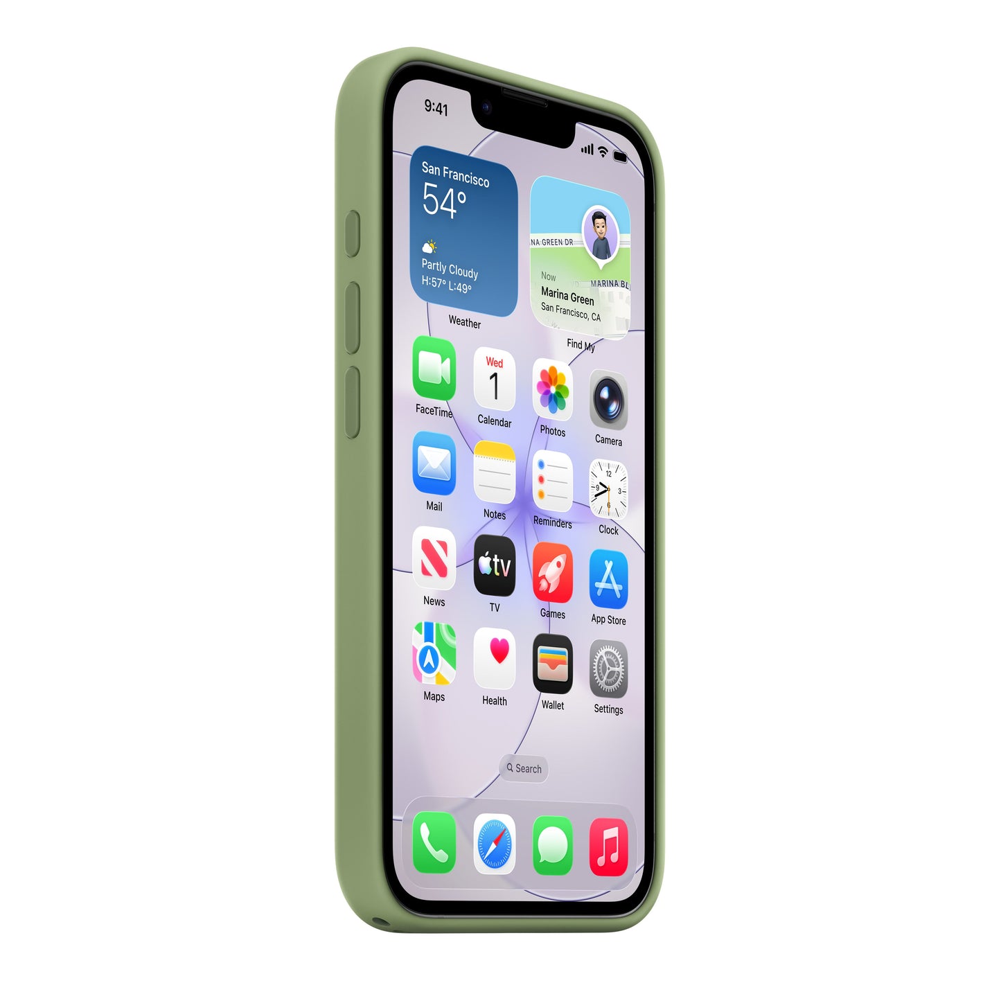 iPhone 17e Silicone Case with MagSafe – Light Moss - iSTYLE.rs