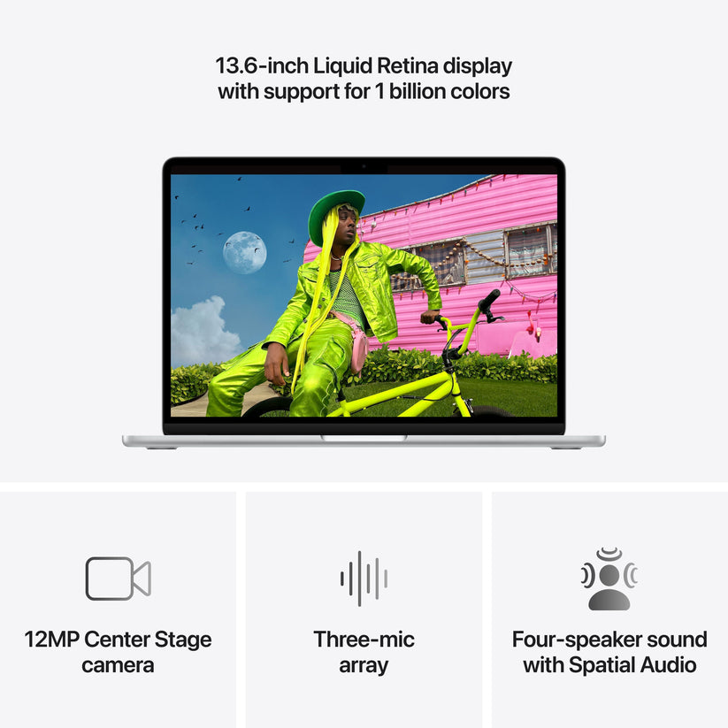 13-inčni MacBook Air: Apple M5 čip sa 10-jezgarnim CPU-om i 10-jezgarnim GPU-om, 512GB SSD, 24GB RAM, Serbian (QWERTY) - Silver CTO