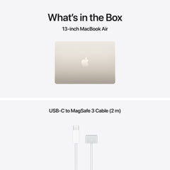 13-inch MacBook Air: Apple M5 chip with 10-core CPU and 10-core GPU, 1TB SSD - Starlight - iSTYLE.rs