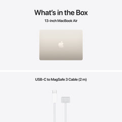 13-inch MacBook Air: Apple M5 chip with 10-core CPU and 10-core GPU, 1TB SSD - Starlight - iSTYLE.rs