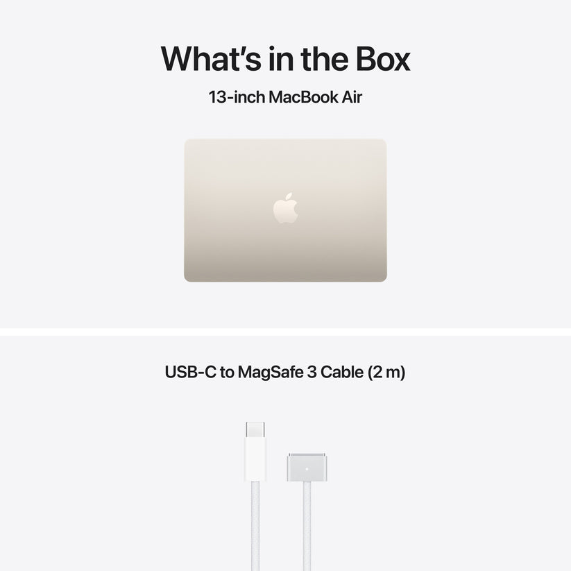 13-inch MacBook Air: Apple M5 chip with 10-core CPU and 8-core GPU, 512GB SSD - Starlight - iSTYLE.rs