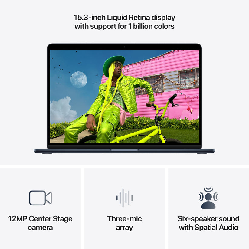 15-inch MacBook Air: Apple M5 chip with 10-core CPU and 10-core GPU, 1TB SSD - Midnight - iSTYLE.rs