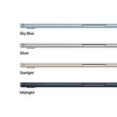 15-inčni MacBook Air: Apple M5 sa 10-jezgarnim CPU-om i 10-jezgarnim GPU-om, 2TB SSD, 16GB RAM, International English (QWERTY) - Silver CTO