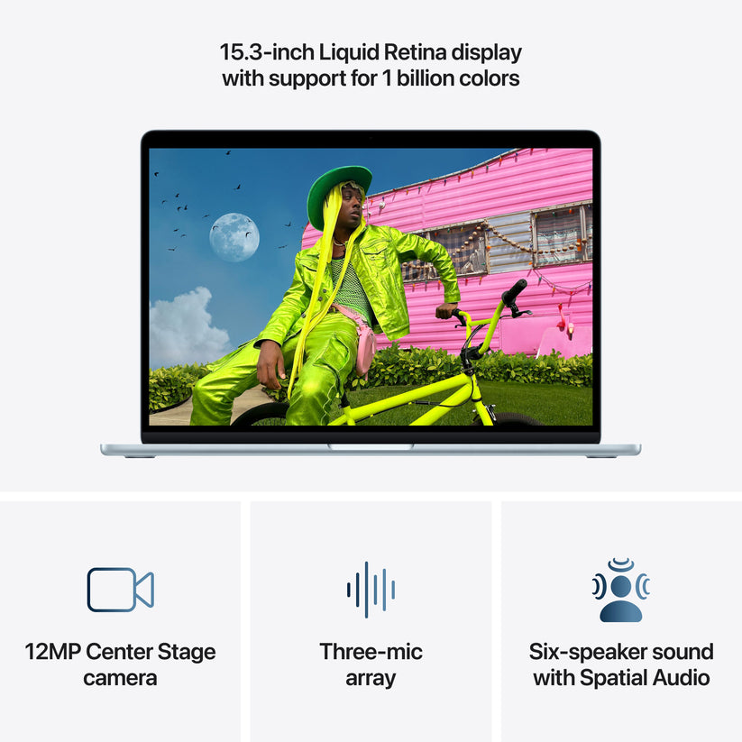 15-inch MacBook Air: Apple M5 chip with 10-core CPU and 10-core GPU, 512GB SSD - Sky Blue - iSTYLE.rs