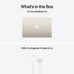 15-inch MacBook Air: Apple M5 chip with 10-core CPU and 10-core GPU, 512GB SSD - Starlight - iSTYLE.rs