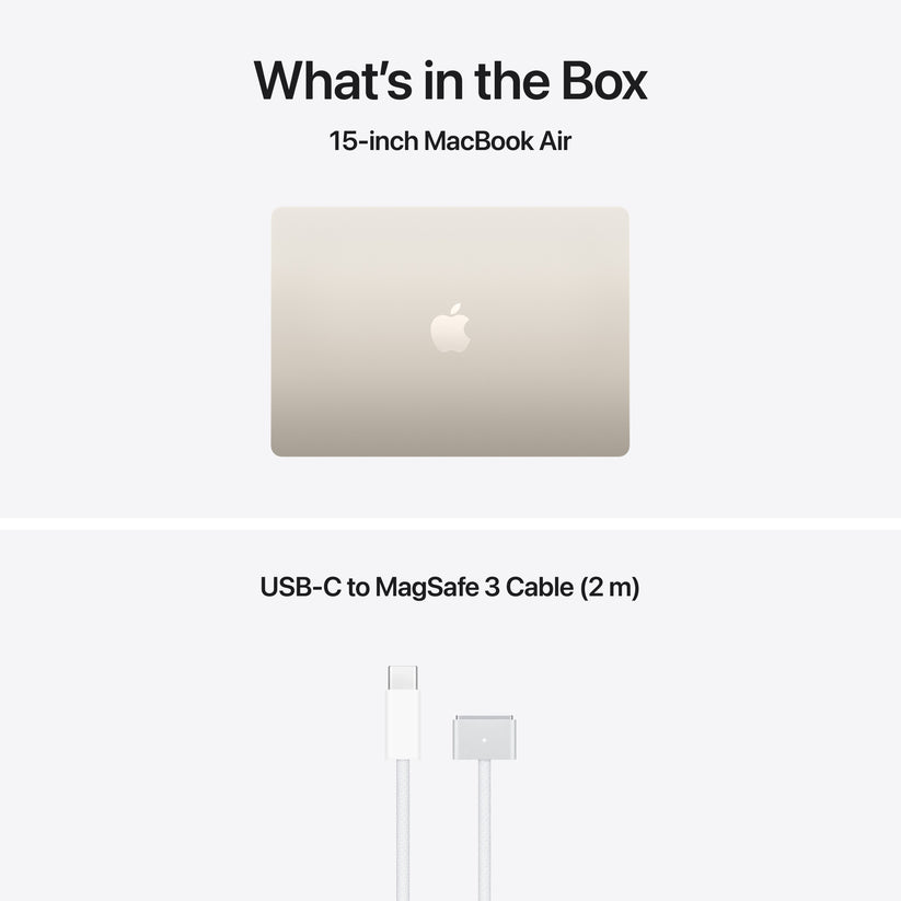 15-inch MacBook Air: Apple M5 chip with 10-core CPU and 10-core GPU, 512GB SSD - Starlight - iSTYLE.rs