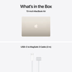 15-inch MacBook Air: Apple M5 chip with 10-core CPU and 10-core GPU, 1TB SSD - Starlight - iSTYLE.rs