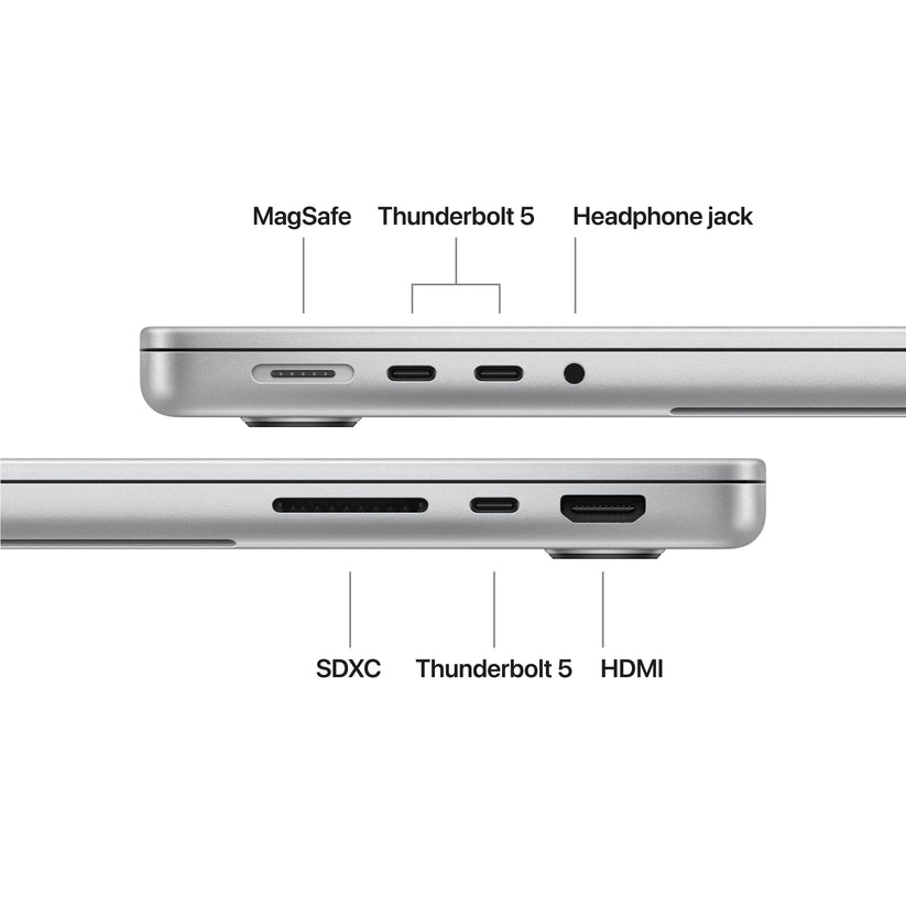 14-inčni MacBook Pro: Apple M5 Max sa 18-jezgarnim CPU-om i 40-jezgarnim GPU-om, 8TB SSD, 36GB RAM, Serbian (QWERTY) - Silver CTO