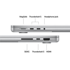 14-inch MacBook Pro: Apple M5 Pro chip with 15-core CPU and 16-core GPU, 2TB SSD - Silver - iSTYLE.rs