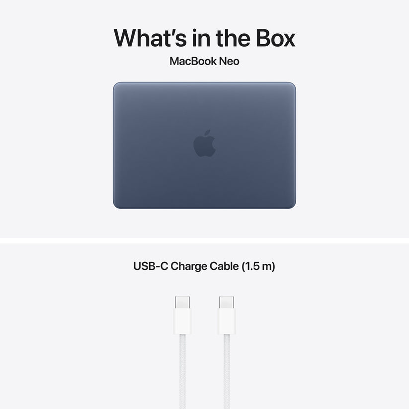 13-inch MacBook Neo: Apple A18 Pro chip with 6‑core CPU and 5‑core GPU, Magic Keyboard, 256GB SSD - Indigo - iSTYLE.rs