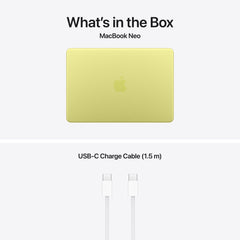 13-inch MacBook Neo: Apple A18 Pro chip with 6‑core CPU and 5‑core GPU, Magic Keyboard with Touch ID, 512GB SSD - Citrus - iSTYLE.rs