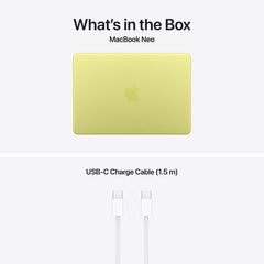 13-inch MacBook Neo: Apple A18 Pro chip with 6‑core CPU and 5‑core GPU, Magic Keyboard with Touch ID, 512GB SSD - Citrus - iSTYLE.rs