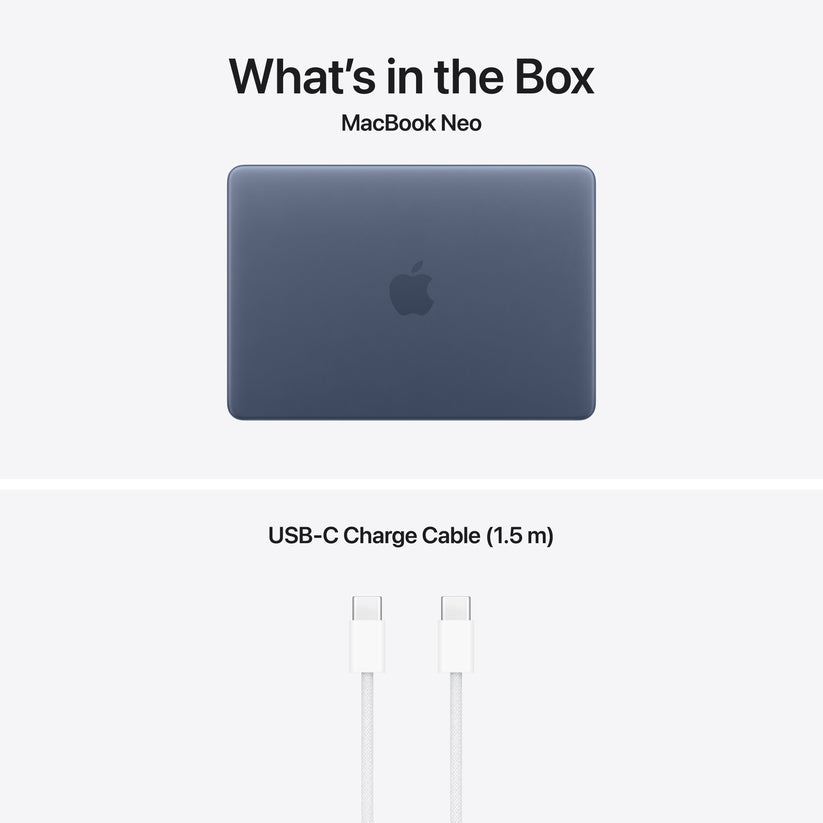 13-inch MacBook Neo: Apple A18 Pro chip with 6‑core CPU and 5‑core GPU, Magic Keyboard with Touch ID, 512GB SSD - Indigo - iSTYLE.rs