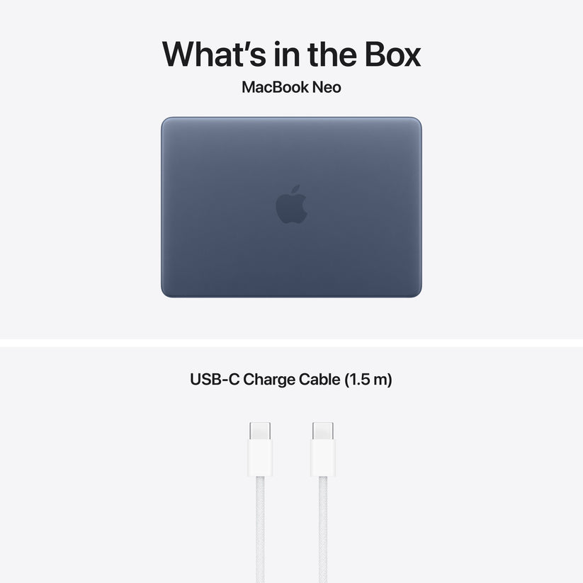13-inch MacBook Neo: Apple A18 Pro chip with 6‑core CPU and 5‑core GPU, Magic Keyboard with Touch ID, 512GB SSD - Indigo - iSTYLE.rs