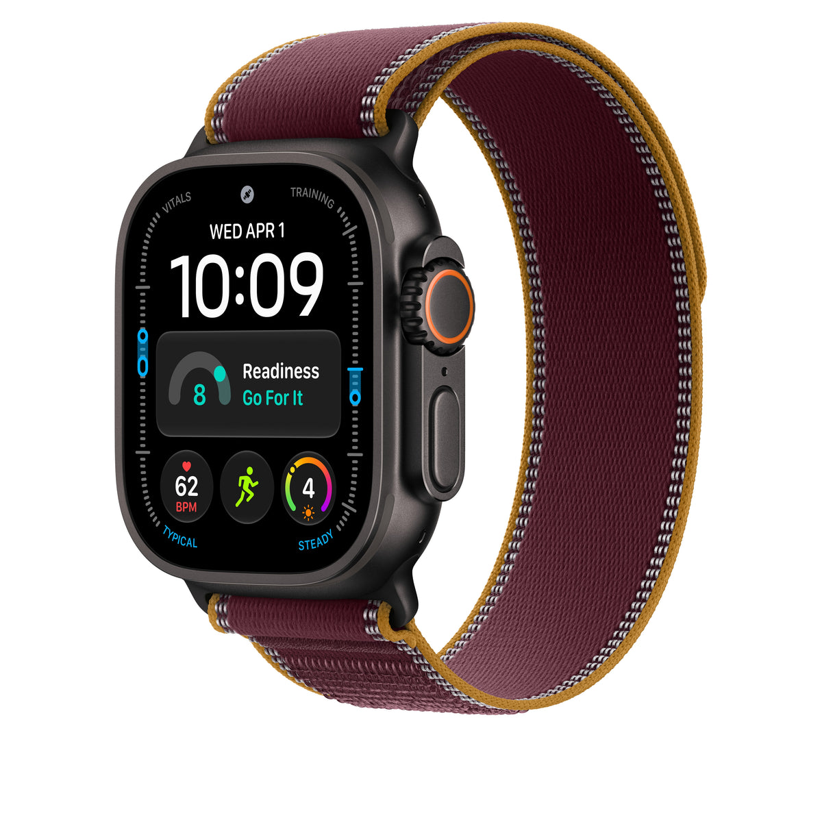 49mm Burgundy Trail Loop - S/M - Black Titanium Finish - iSTYLE.rs