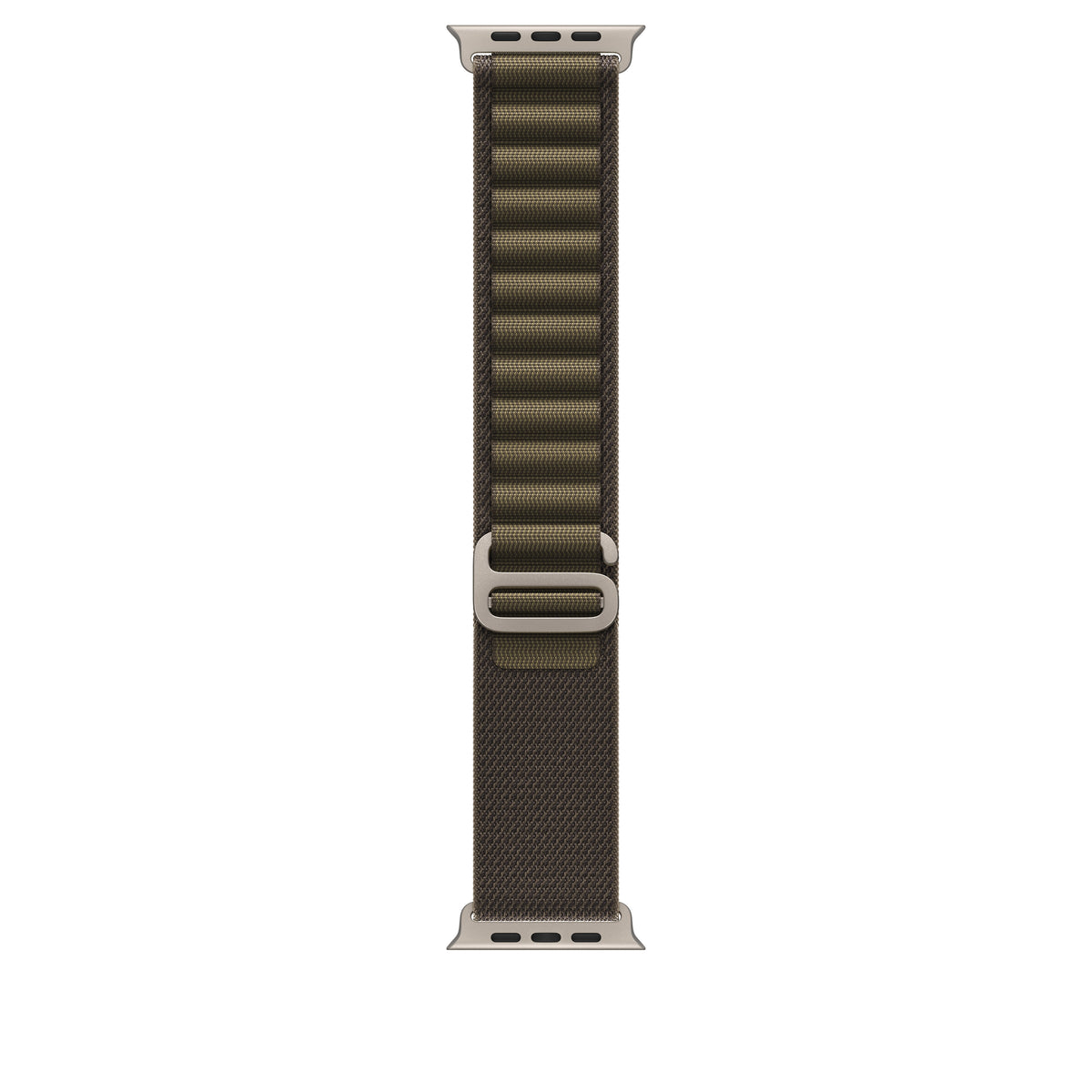 49mm Dark Olive Alpine Loop - Medium - Natural Titanium Finish - iSTYLE.rs
