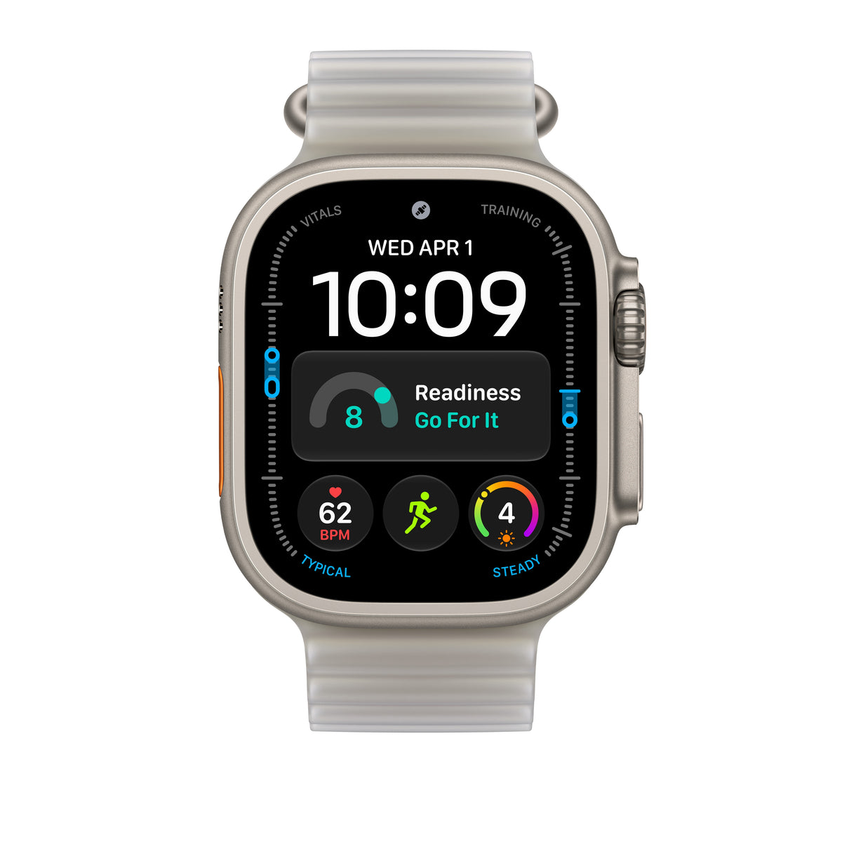 49mm Translucent Grey Ocean Band - Black Titanium Finish - iSTYLE.rs