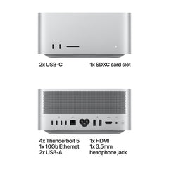 Mac Studio M5 Max sa 18-jezgarnim CPU-om i 40-jezgarnim GPU-om, 64GB SSD, 2TB RAM - Silver CTO