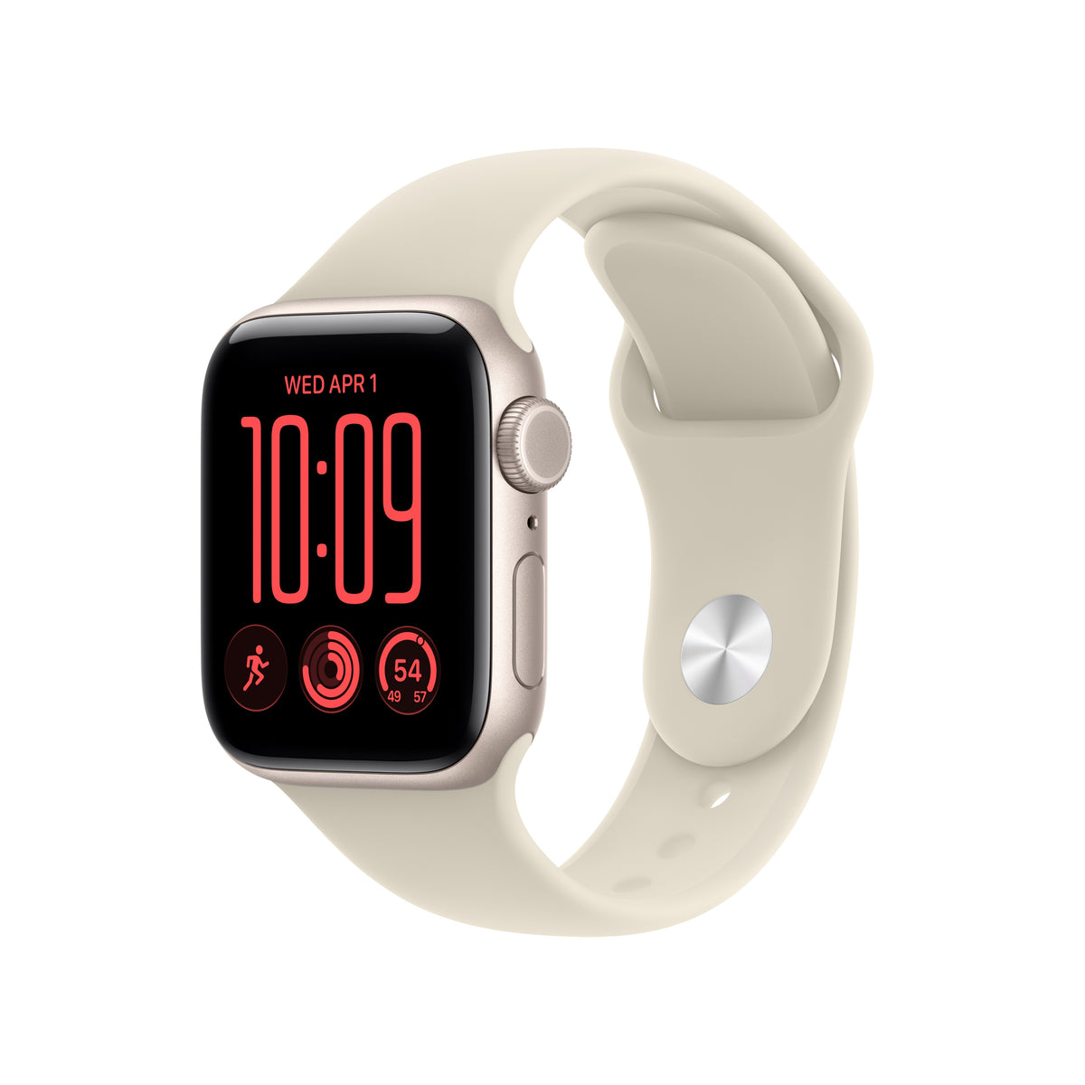 Apple Watch SE 3 GPS + Cellular 40mm Starlight Aluminium Case with Sand Sport Band - S/M - iSTYLE.rs