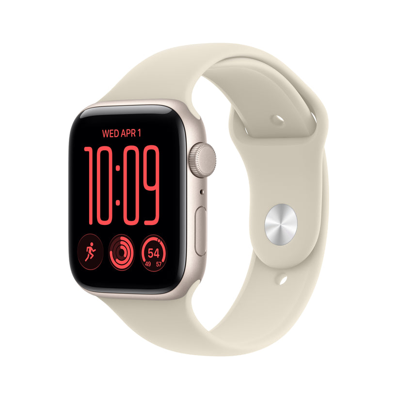 Apple Watch SE 3 GPS 44mm Starlight Aluminium Case with Sand Sport Band - S/M - iSTYLE.rs