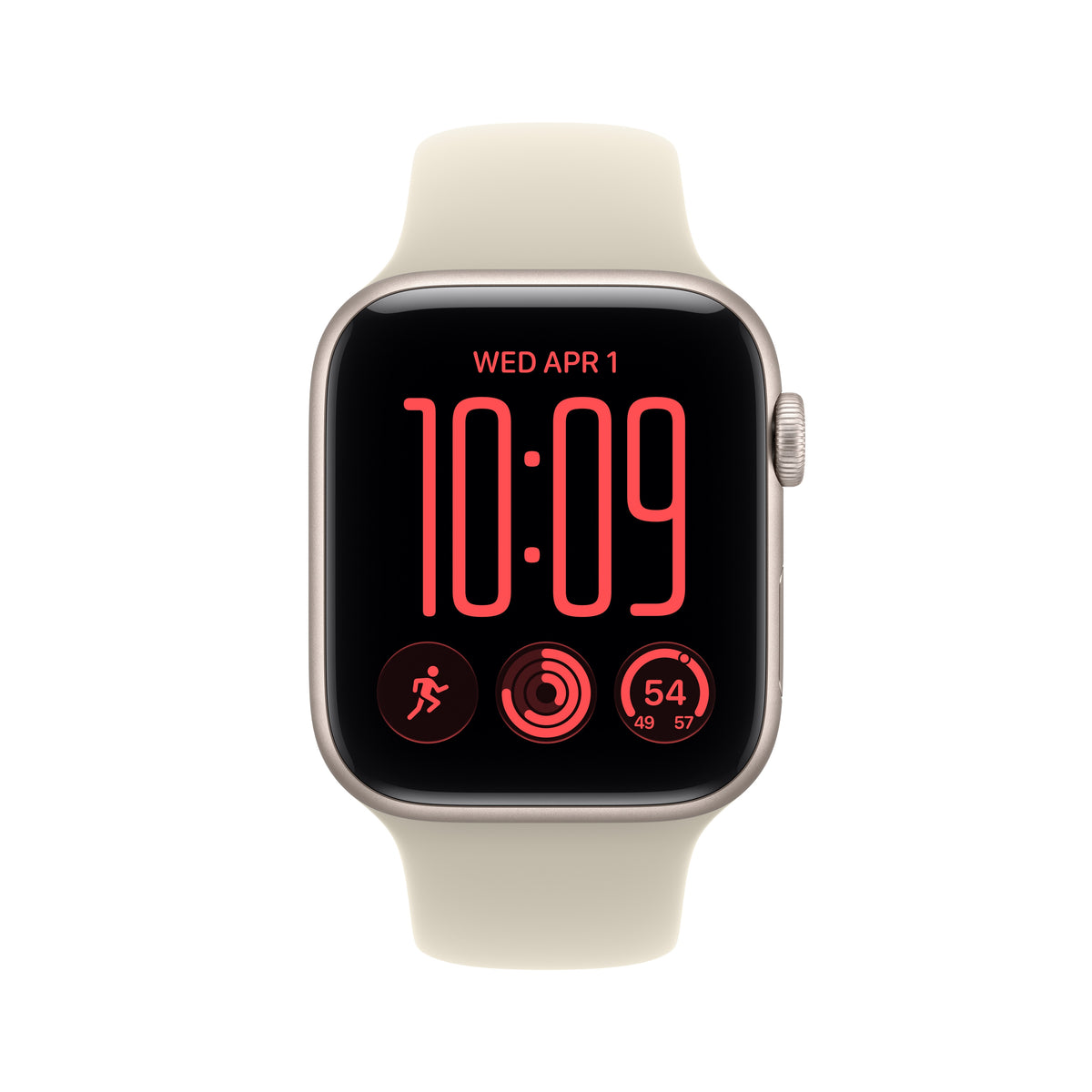 Apple Watch SE 3 GPS 44mm Starlight Aluminium Case with Sand Sport Band - S/M - iSTYLE.rs