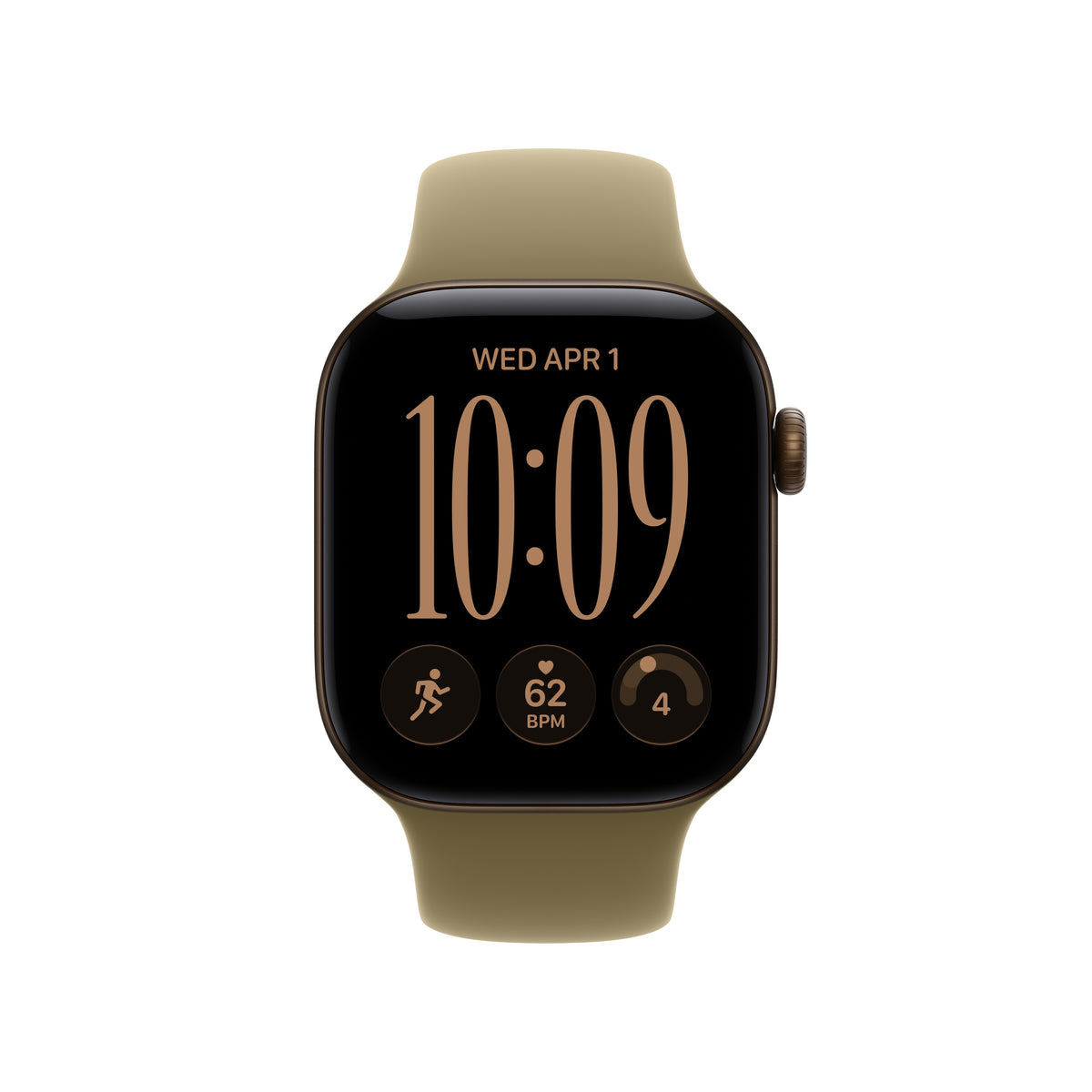 Apple Watch Series 12 GPS 42mm Dark Bronze Aluminium Case with Olive Sport Band - S/M - iSTYLE.rs