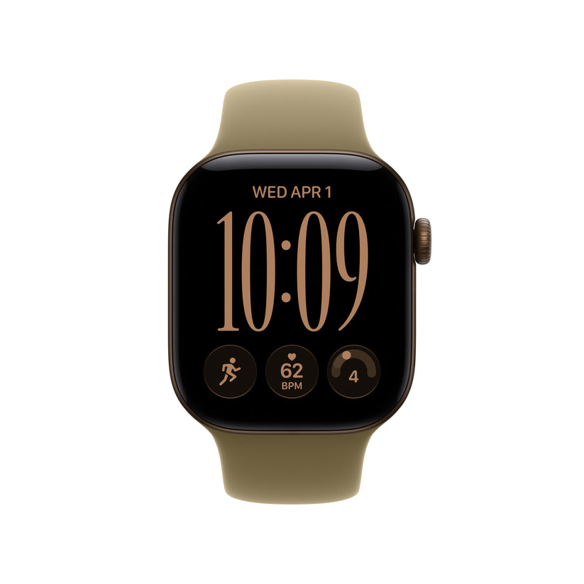 Apple Watch Series 12 GPS 42mm Dark Bronze Aluminium Case with Olive Sport Band - S/M - iSTYLE.rs