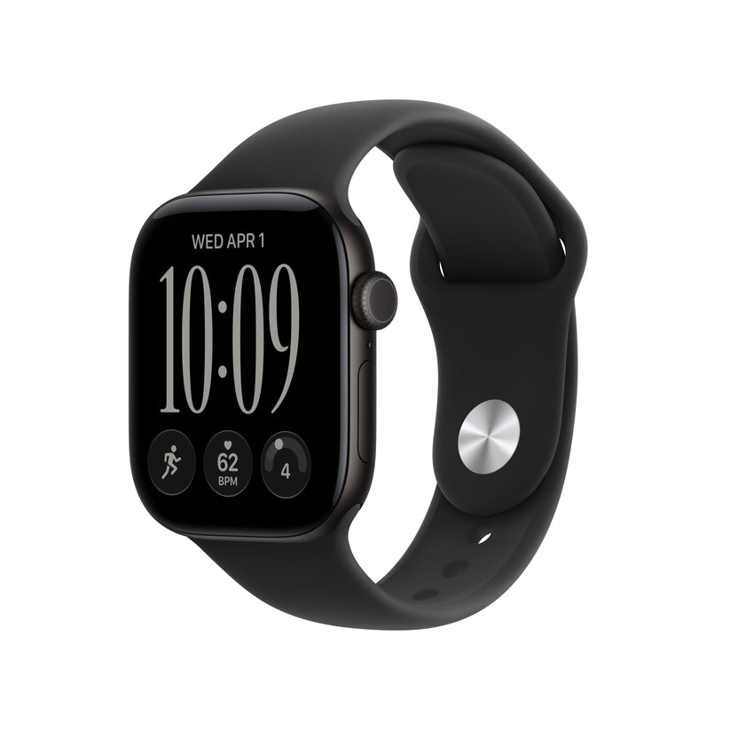 Apple Watch Series 12 GPS 42mm Black Aluminium Case with Black Sport Band - S/M - iSTYLE.rs